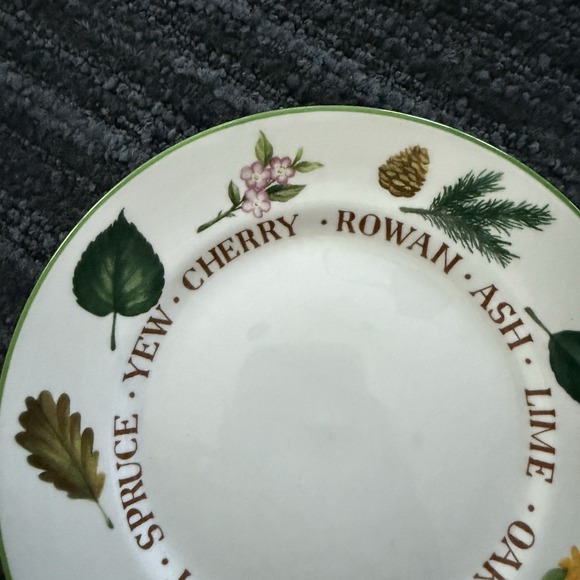 The‎ National Trust ENGLISH TREES 8.25" Plate Salad Dessert Fauna Nature Forest - Picture 2 of 6